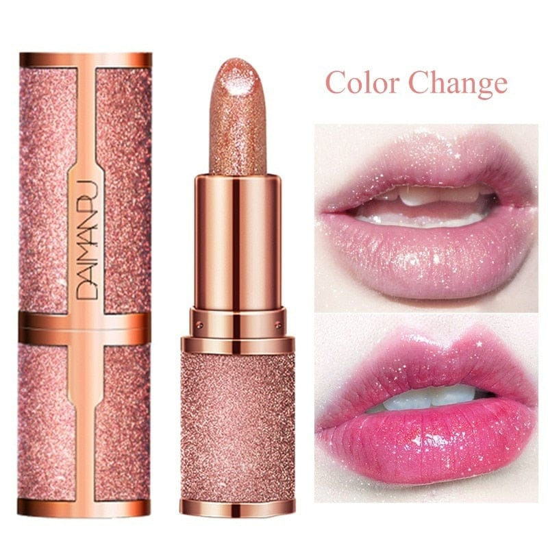 Starry Sky Jelly Lipstick Cosmetics, Jelly Lipstick, Lipstick, Temperature Changing Color Lipstick, Waterproof Glitter Lip Blam Phoera Foundation